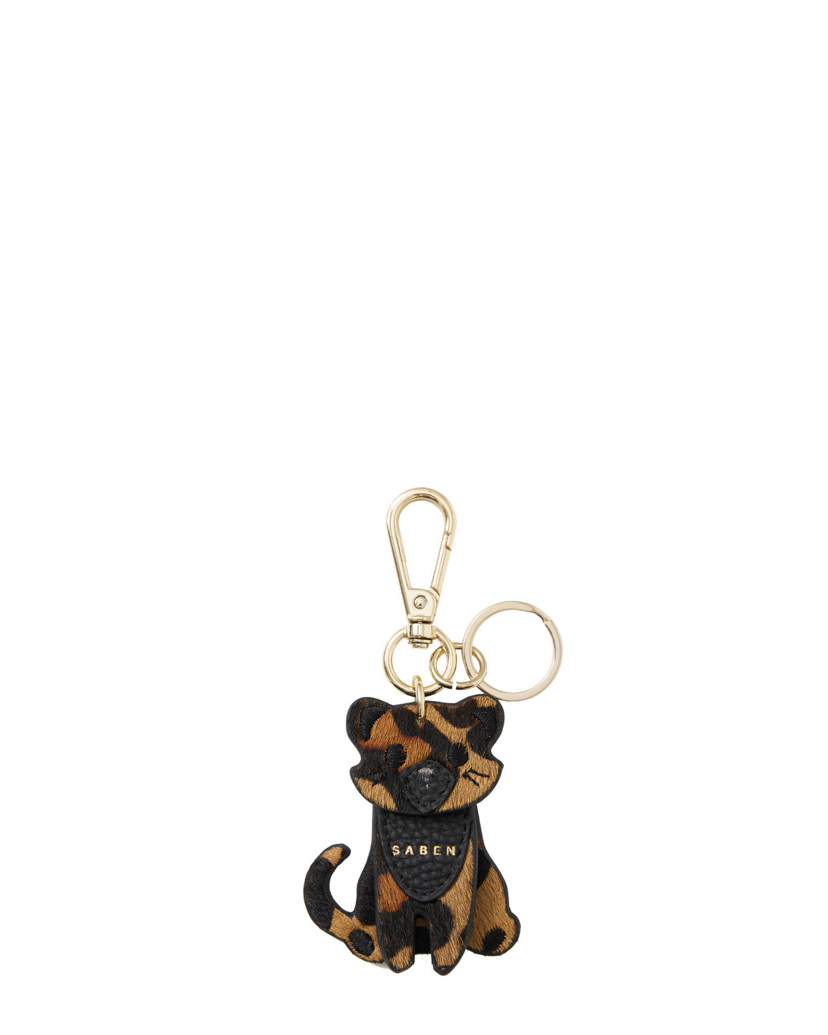 Charm Keyring Cosmo Cat Leopard