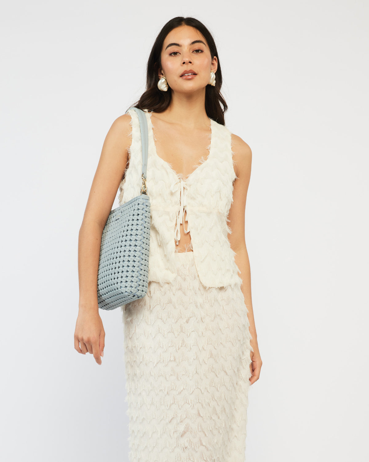 Claudette Crossbody Mist Braid