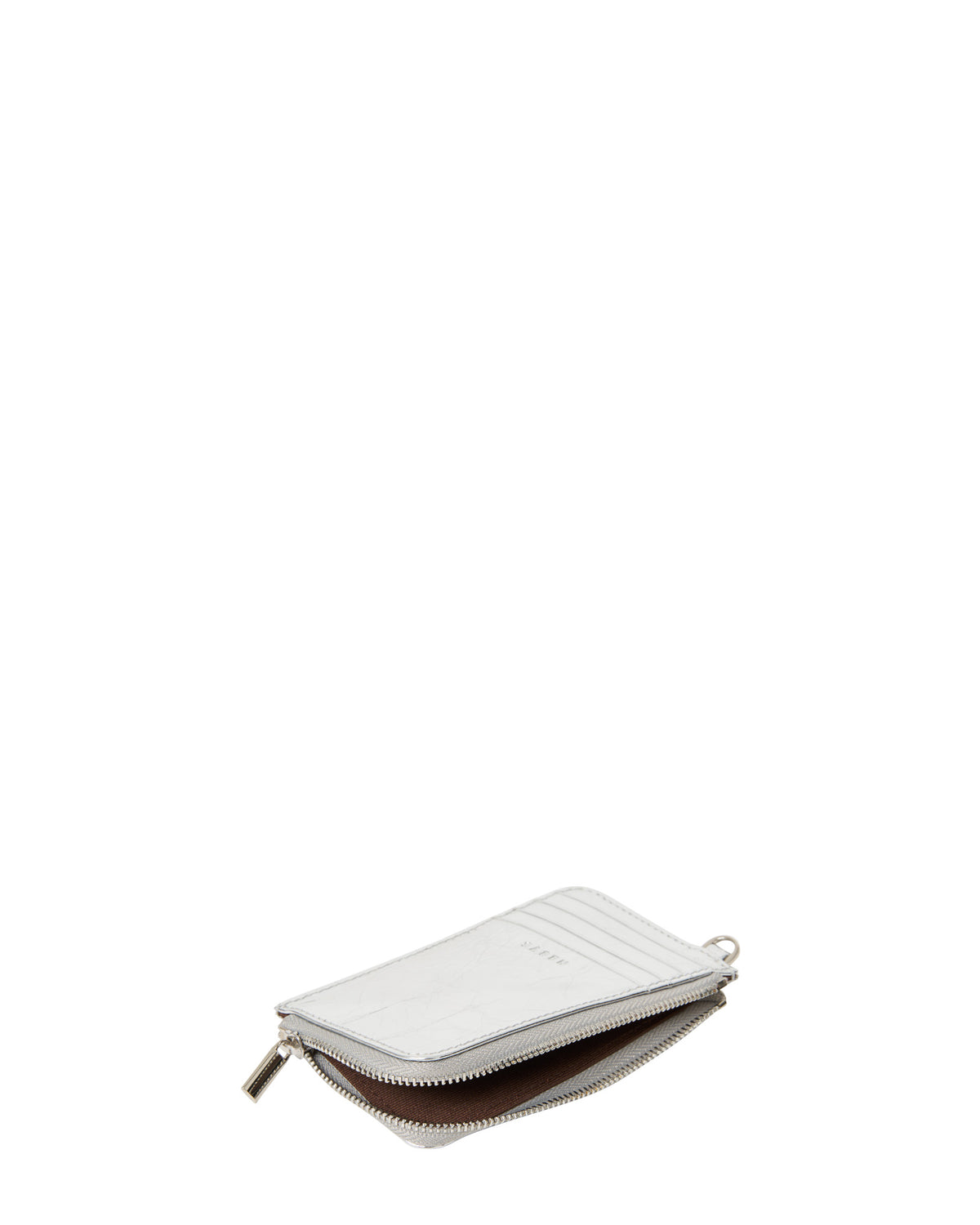 Winona Card Holder Silver Crinkle