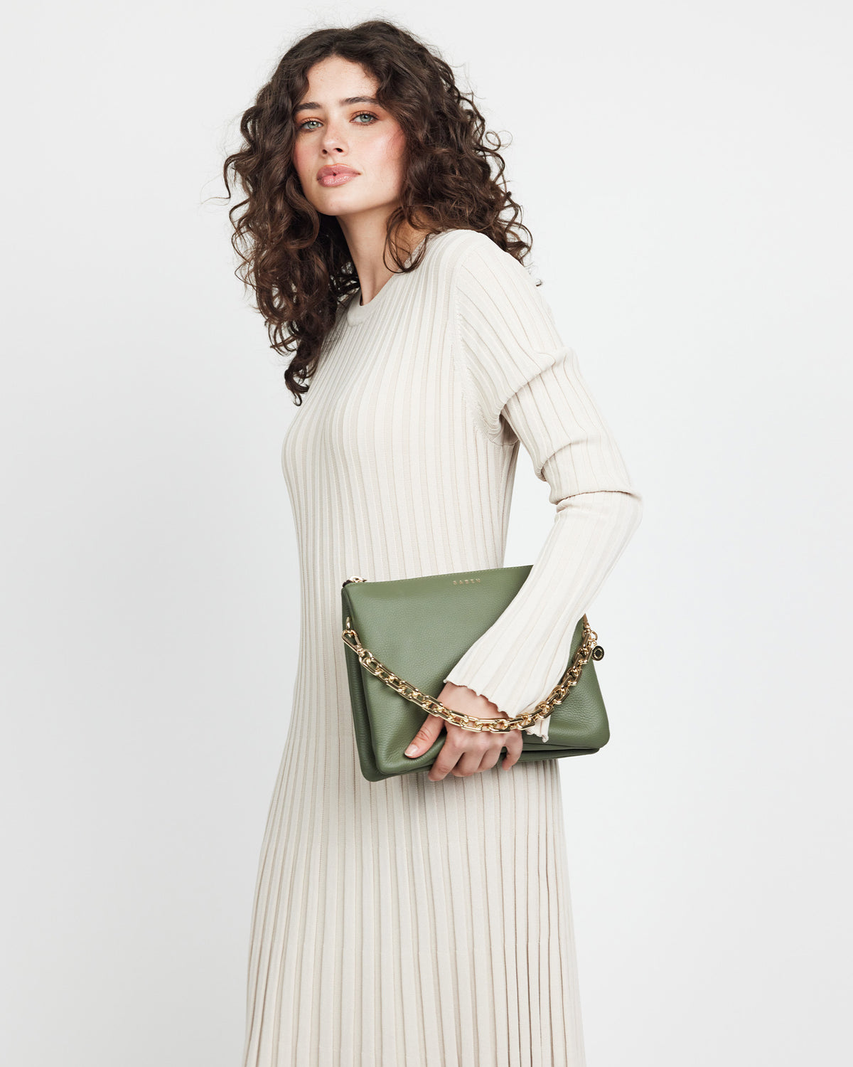 Matilda Crossbody Cactus + Chunky Chain