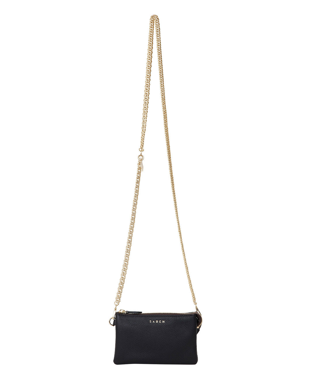 Black gold chain cross body bag online