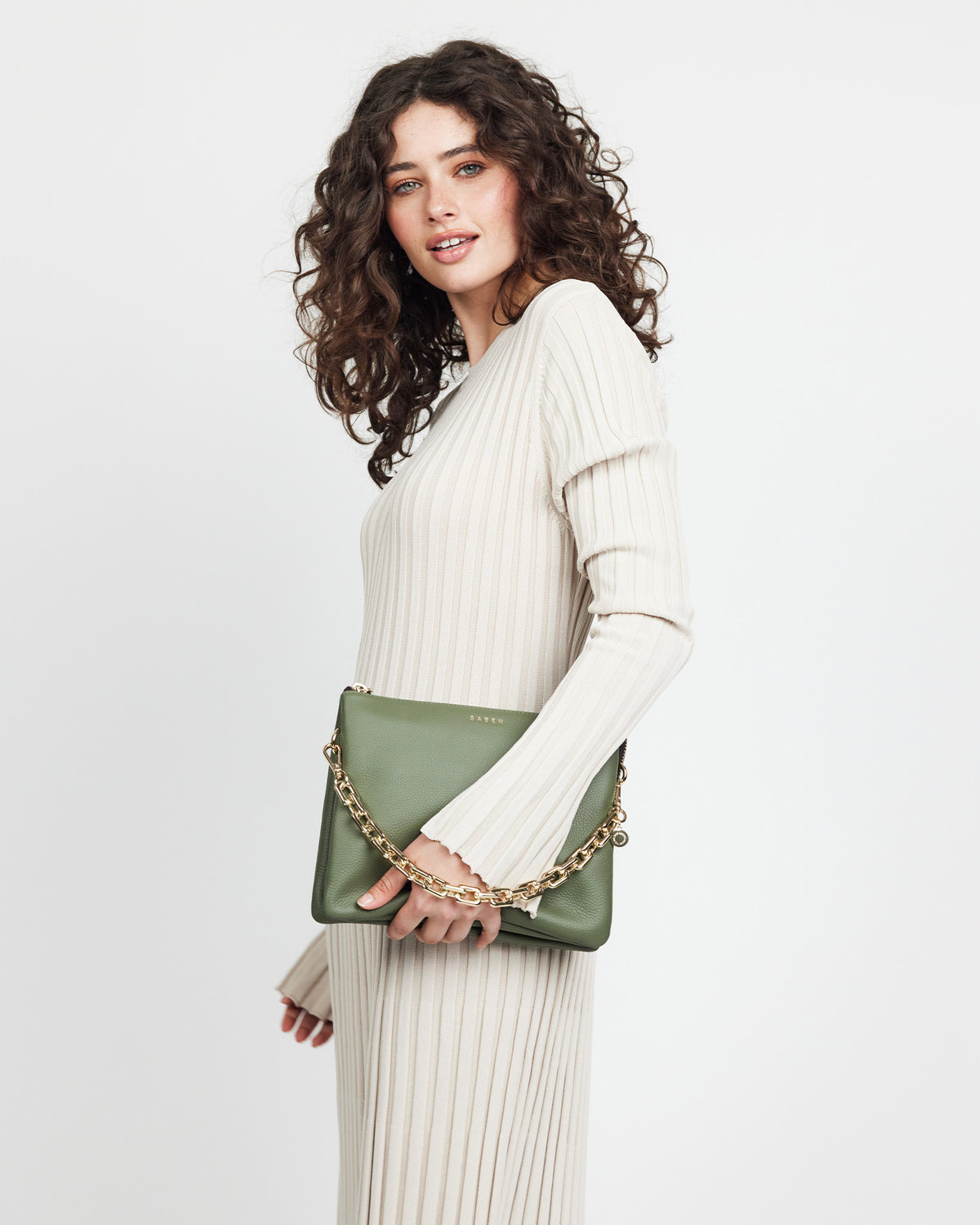 Matilda Crossbody Cactus + Chunky Chain