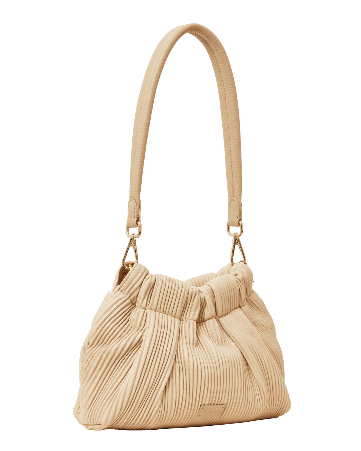 Alexis Shoulder Bag Biscotti Pleat