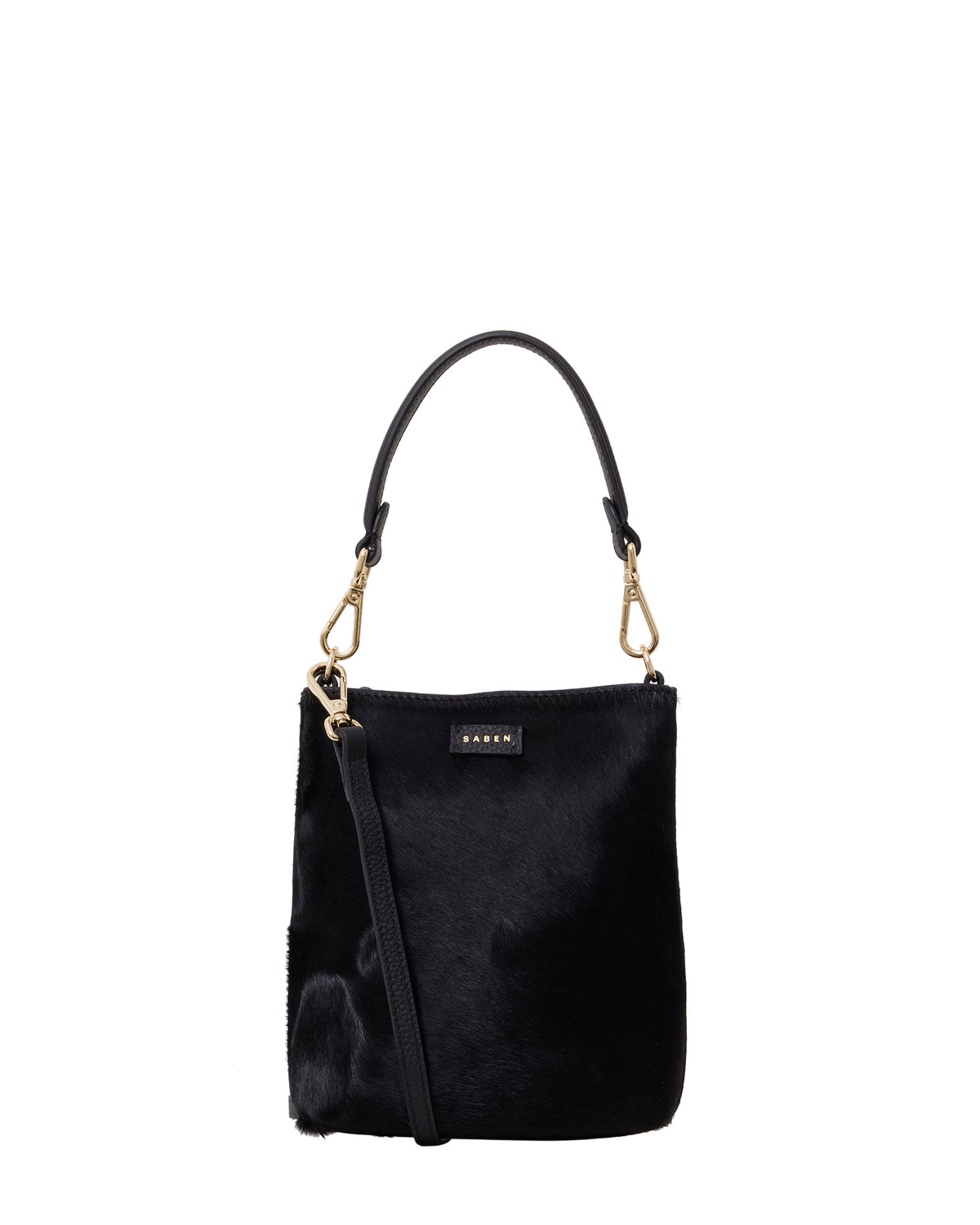 Coco Mini Bag Black + Black Hair Calf